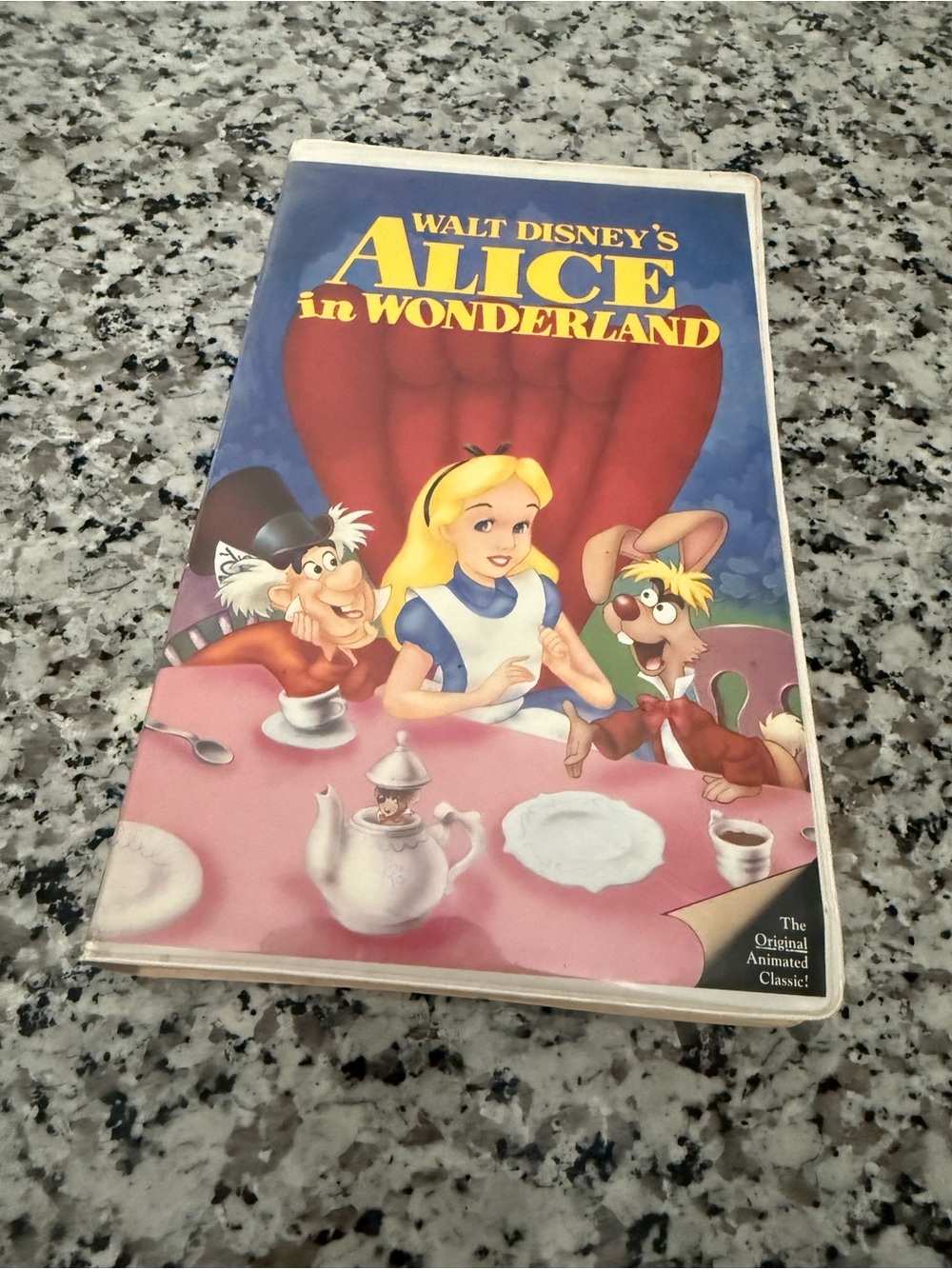 Walt Disney Alice in Wonderland DVD - Blue & Pink Cover